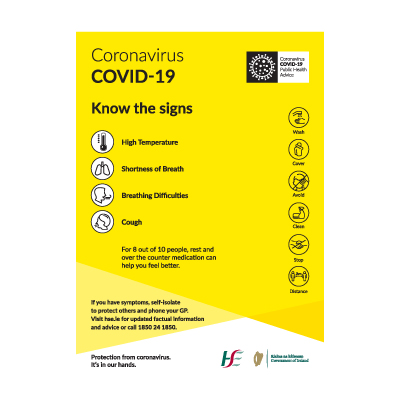 Covid 19 Corriboard Sign Panel (CP 102)